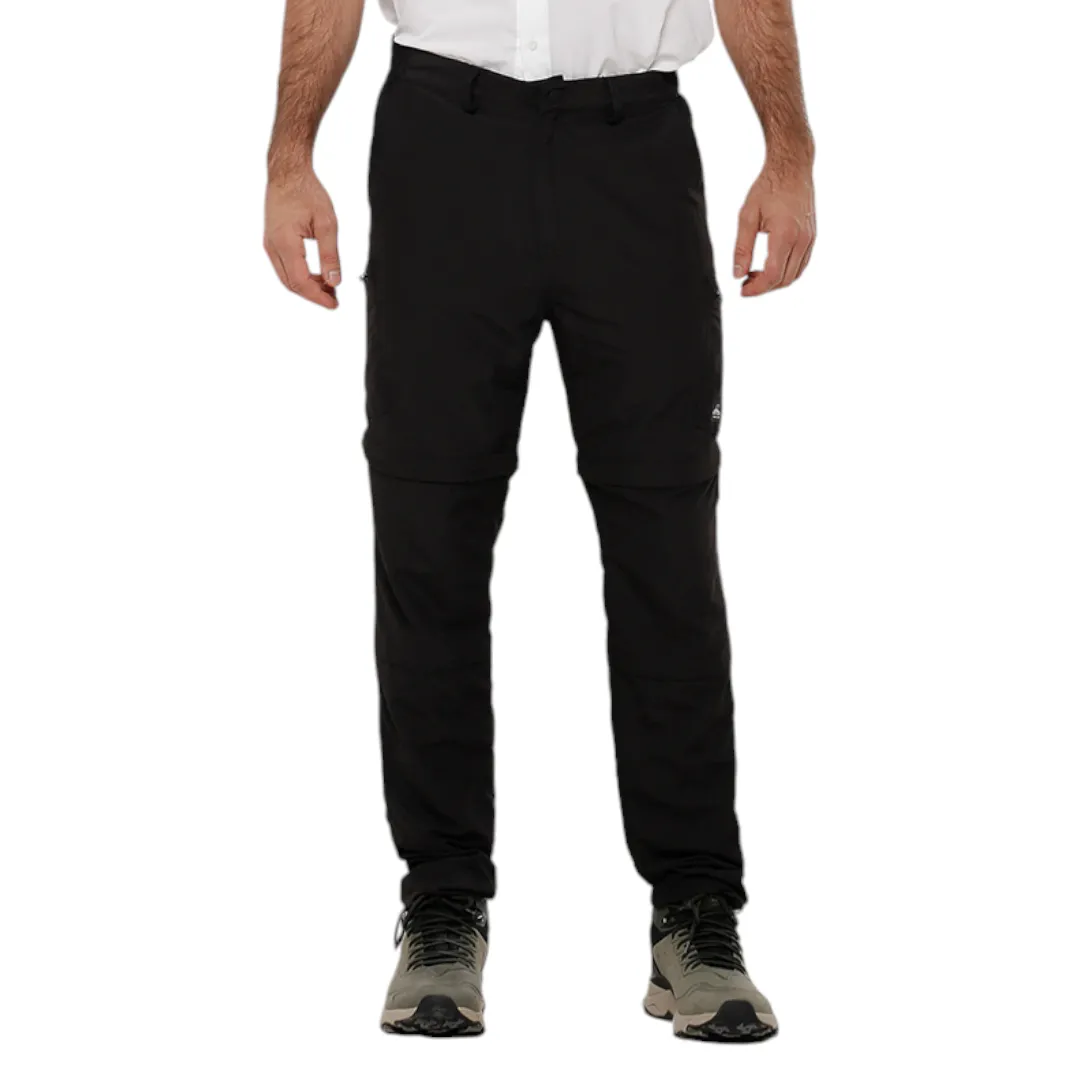 Pantalon Montagne Sherpa Zipper Trekking Desmontable Negro