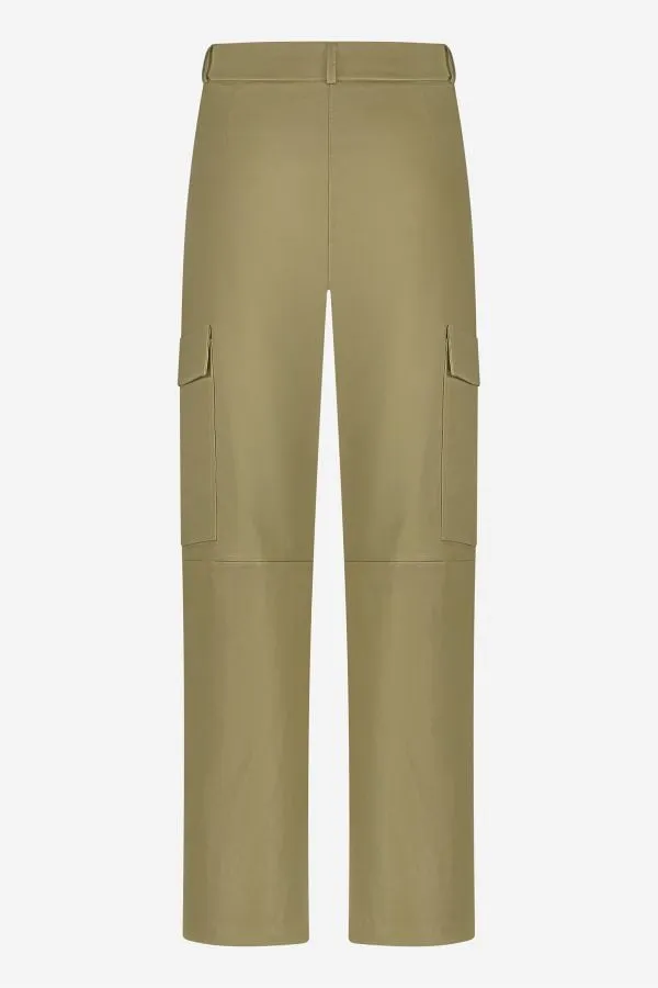 Pantalon Mujeres Ibana Pleuni Moss Green