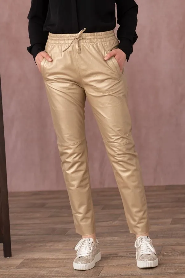 Pantalon Mujeres Oakwood Gift Metal Light Gold 644