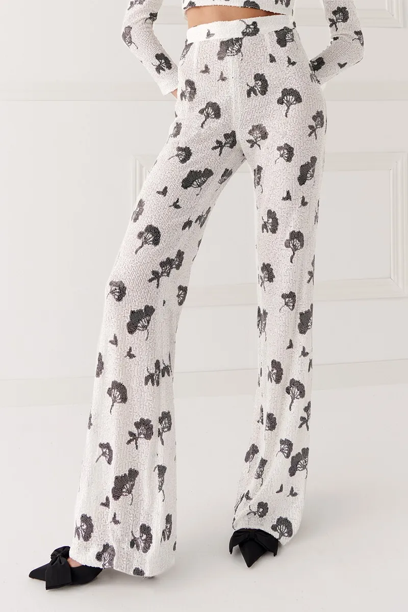 Pantalon palazzo lentejuelas Ivy