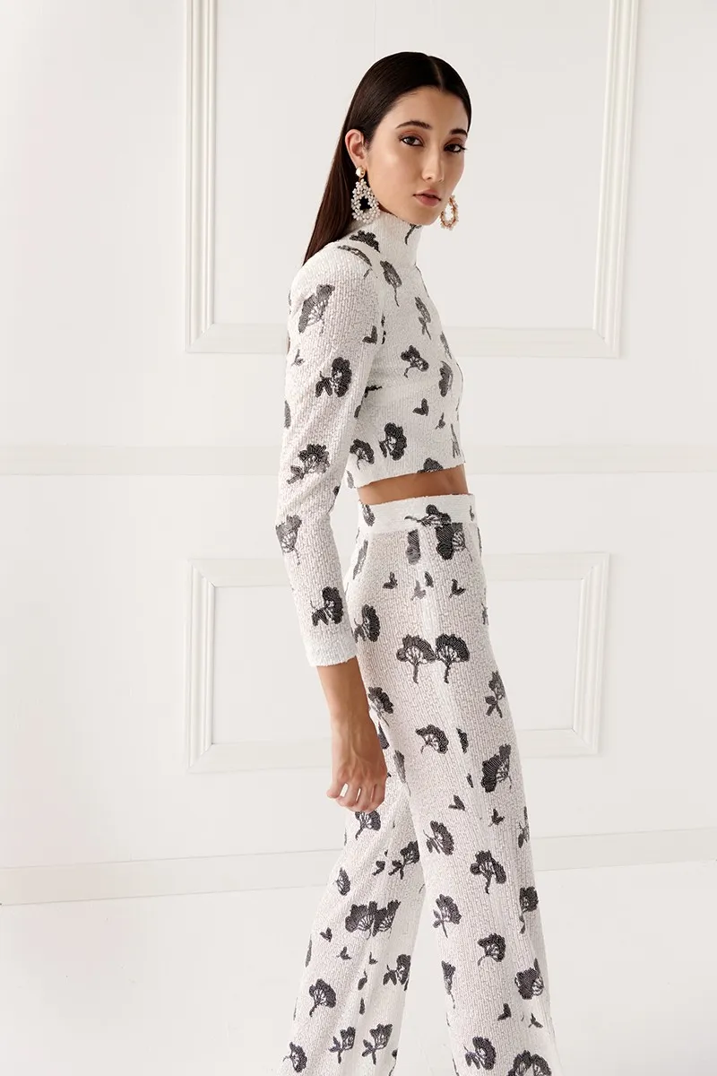 Pantalon palazzo lentejuelas Ivy