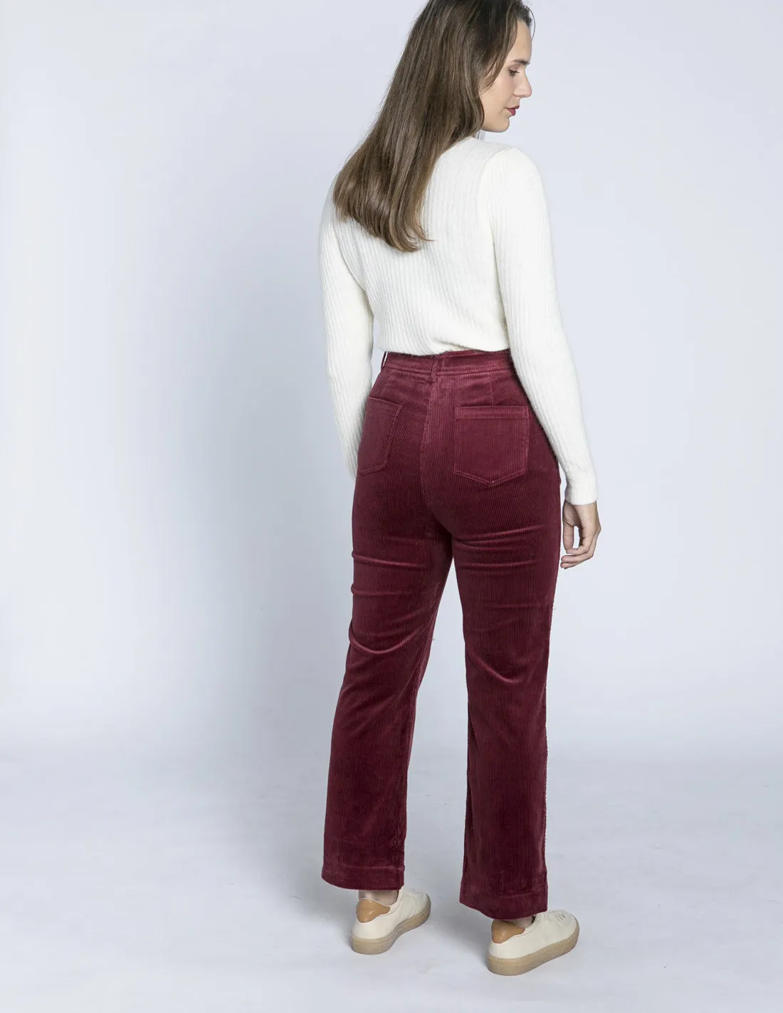 PANTALON PANA GRANATE CORDUROY KING LOUIE