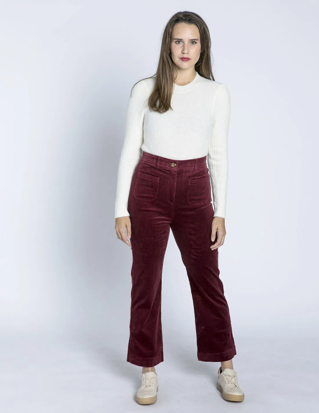 PANTALON PANA GRANATE CORDUROY KING LOUIE