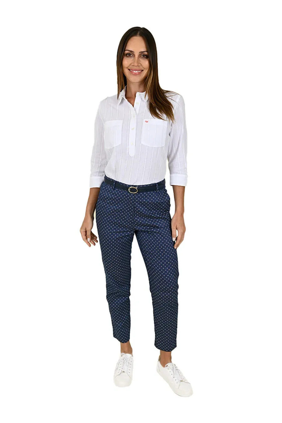 Pantalon Romanella con cinturón