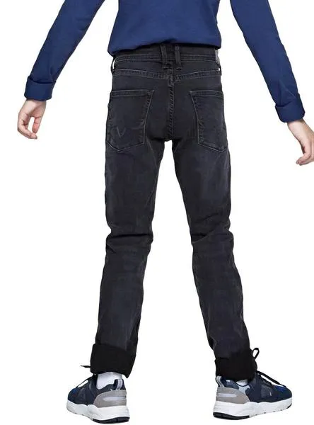 pantalon vaquero pepe jeans finly negro para niño