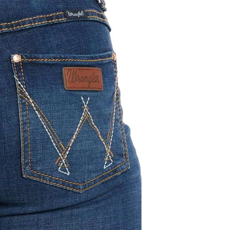 Pantalon Wrangler Retro Mae Mid Rise Dark Wash