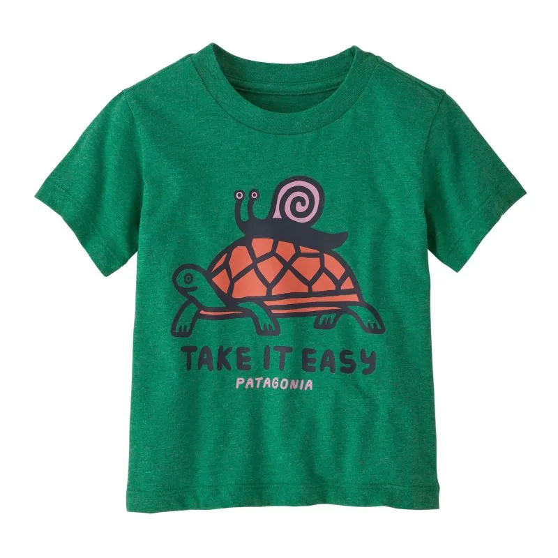 Patagonia Camiseta gráfica para bebé (Easy Rider: Gather Green) niño
