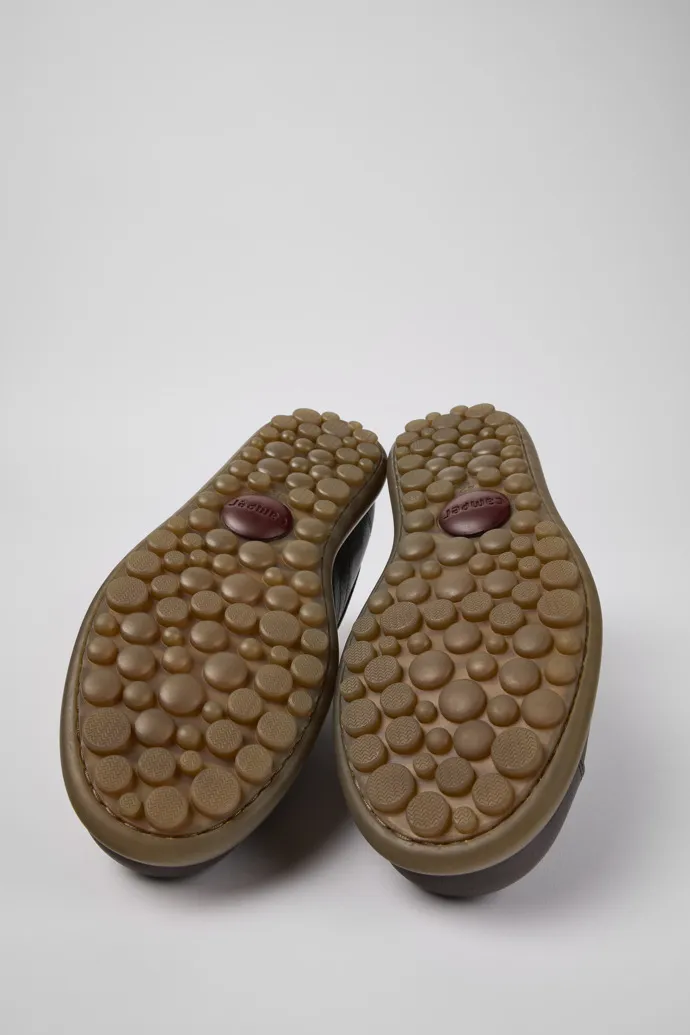 Pelotas Zapatos para hombre en piel curtida vegetal de color marrón