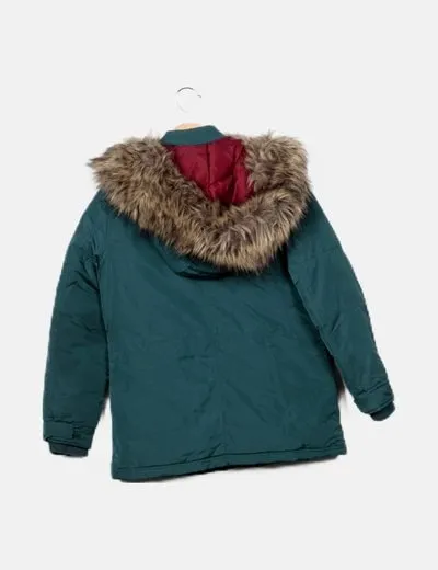 Pepe Jeans Parka verde cremallera