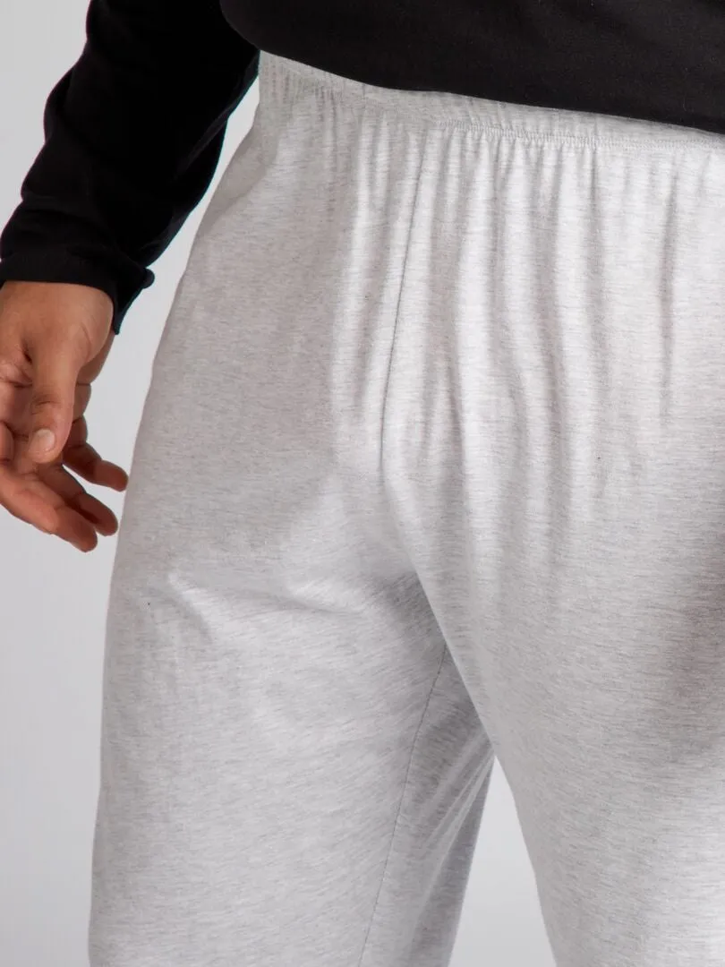 PIJAMA 'ONE PIECE'  2 PIEZAS  NEGRO