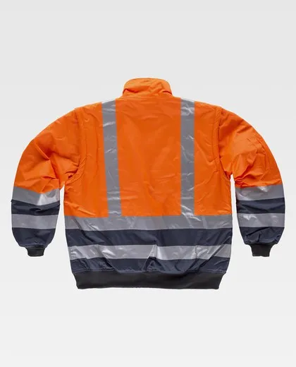 Piloto combinada alta visibilidad Naranja / Marino