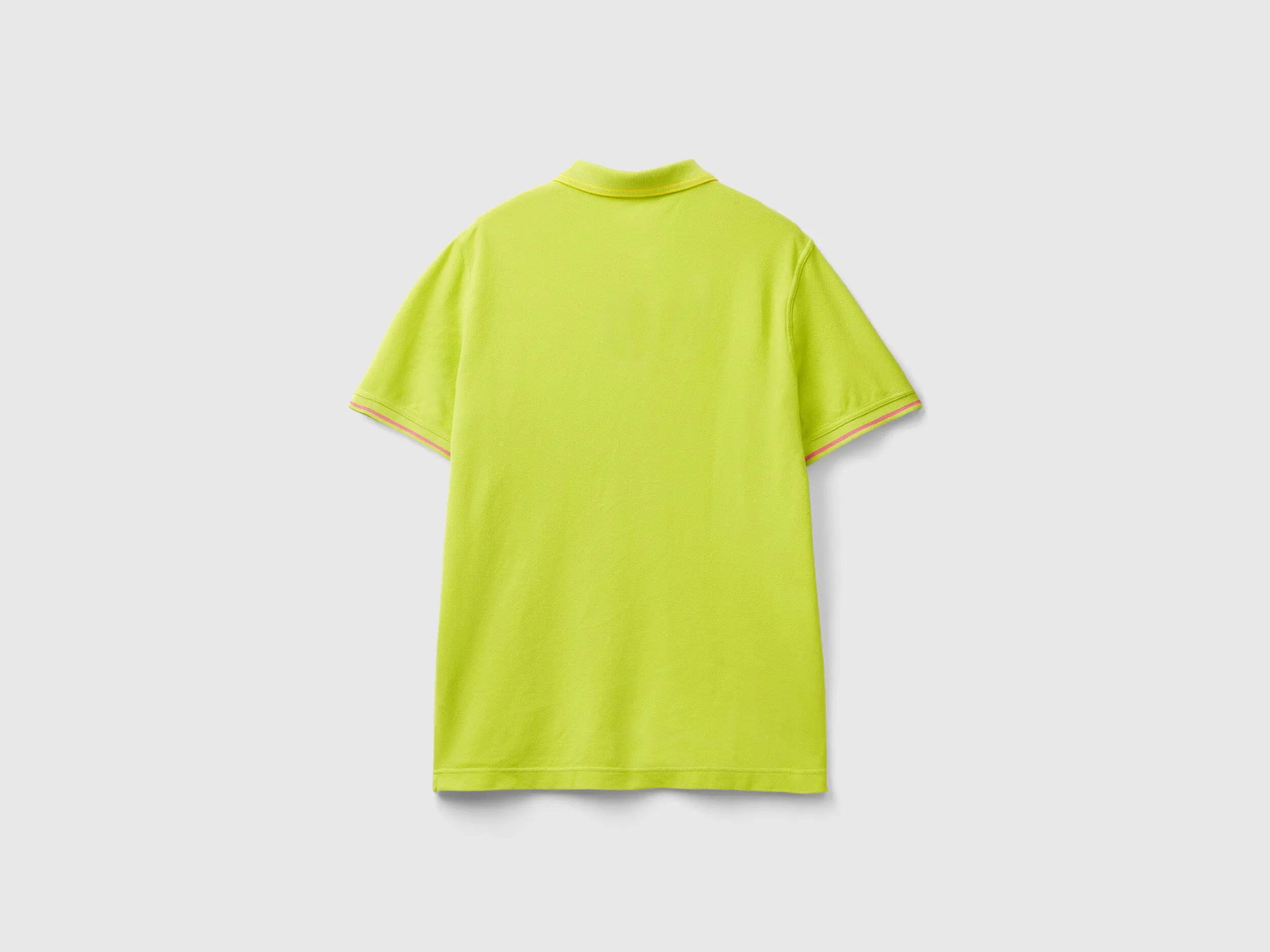 Polo amarillo lima de algodón orgánico