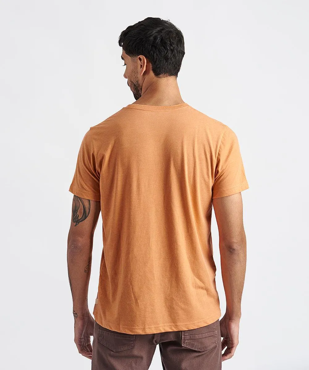 POLO BASICO MANGA CORTA CUELLO REDONDO PV24 NARANJA