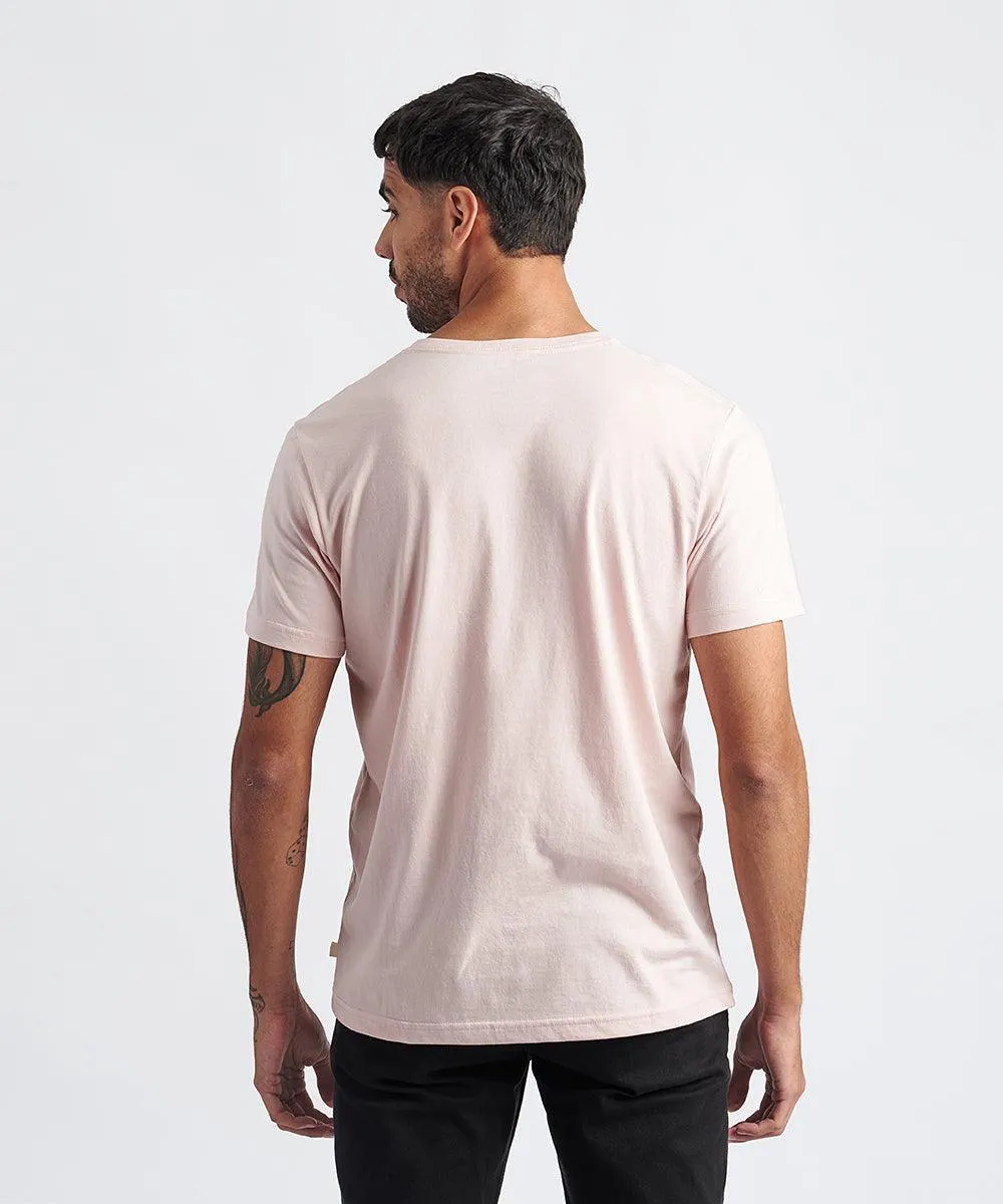 POLO BASICO MANGA CORTA CUELLO V PV24 ROSADO