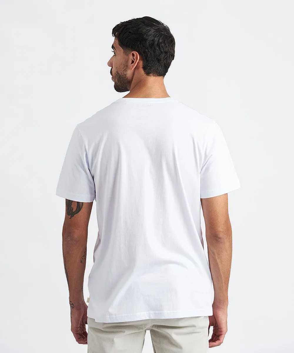 POLO MANGA CORTA ESTAMPADO GEOMETRICO BLANCO PV24