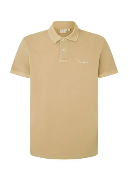 Polo Pepe Jeans New Oliver Beige Para Hombre