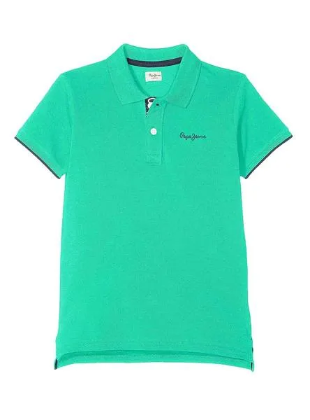 polo pepe jeans thor verde para niño