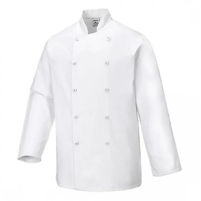 PORTWEST UNISEX ADULT SUSSEX LONGSLEEVED CHEF JACKET
