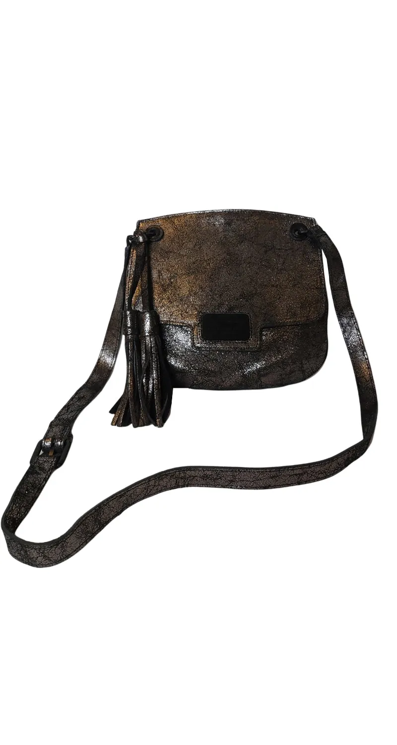 PRÜNE Bandolera Cuero Metalizado