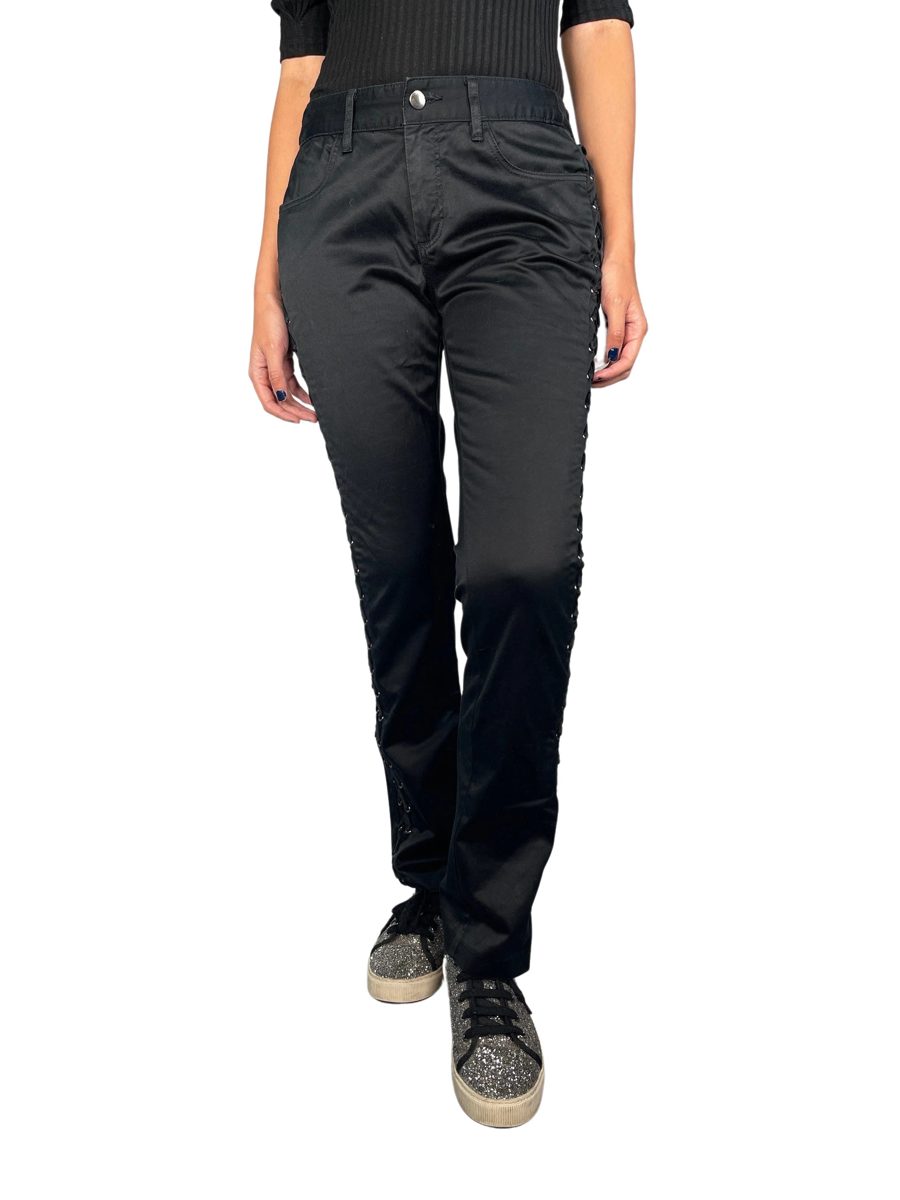 REISS Pantalon Trenzado Laterales