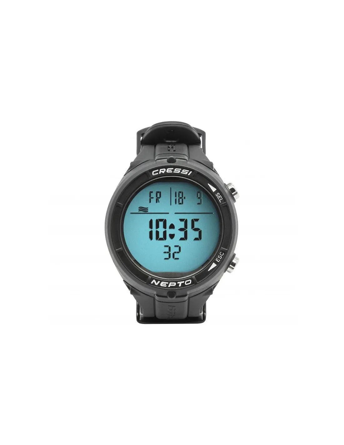Reloj de pesca submarina Cressi Nepto Negro