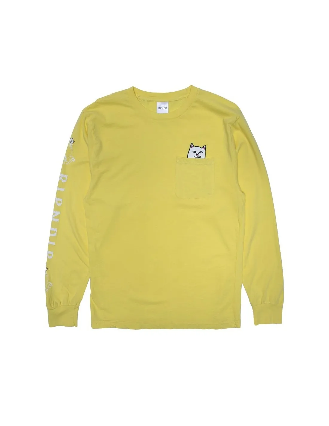 RIPNDIP LORD NERMAL BOLSILLO MANGA LARGA  PLáTANO