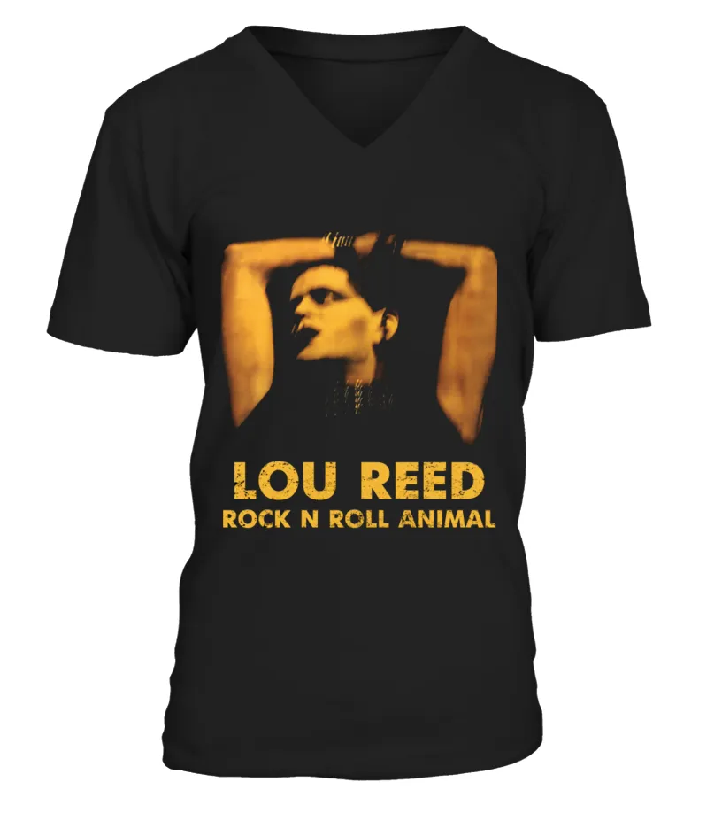 RK70S517BK. LOU REED  ROCK 'N' ROLL ANIMAL CAMISETA CUELLO EN V UNISEX