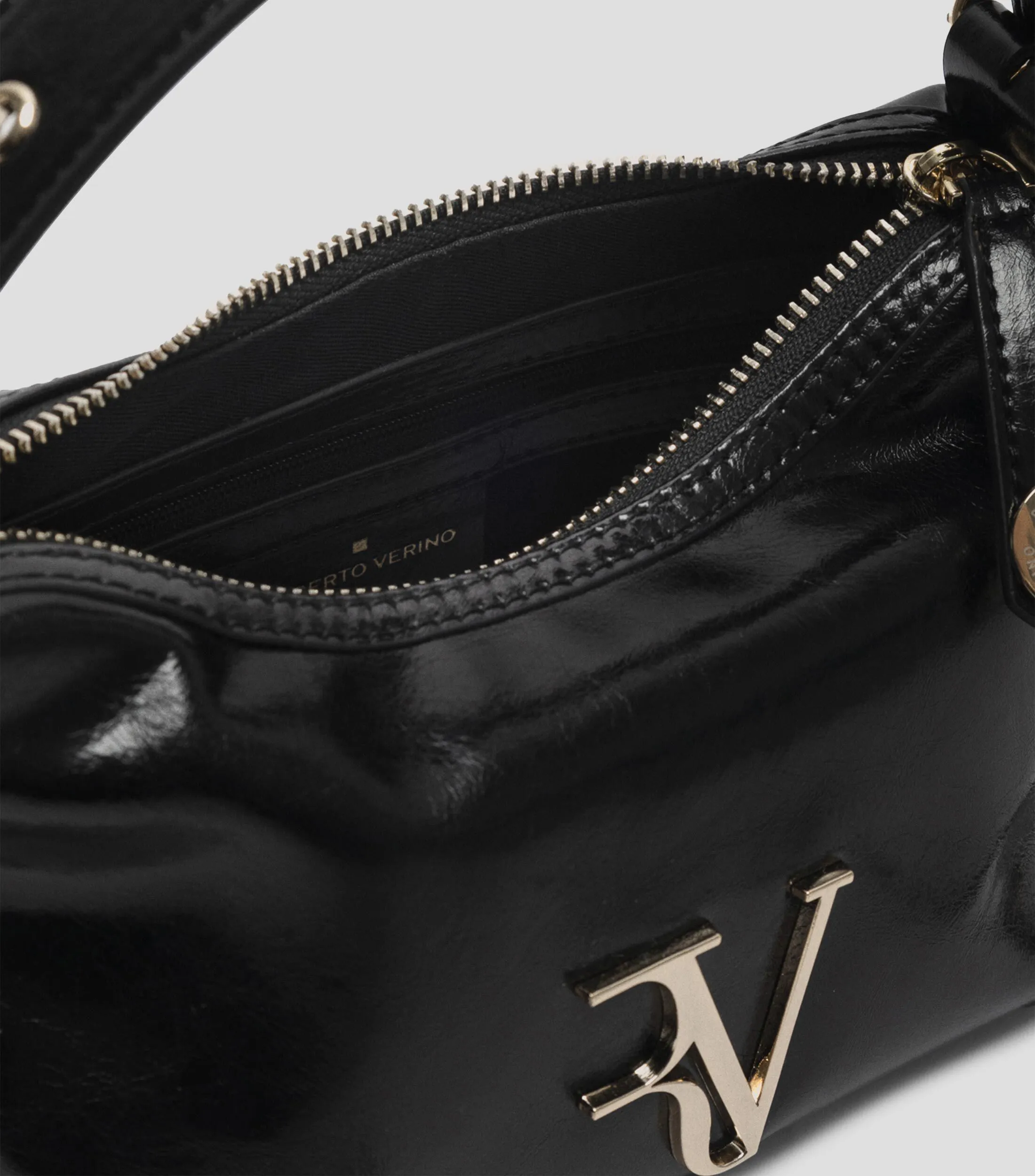 Roberto Verino Bolso mini hobo negro Margot Mujer