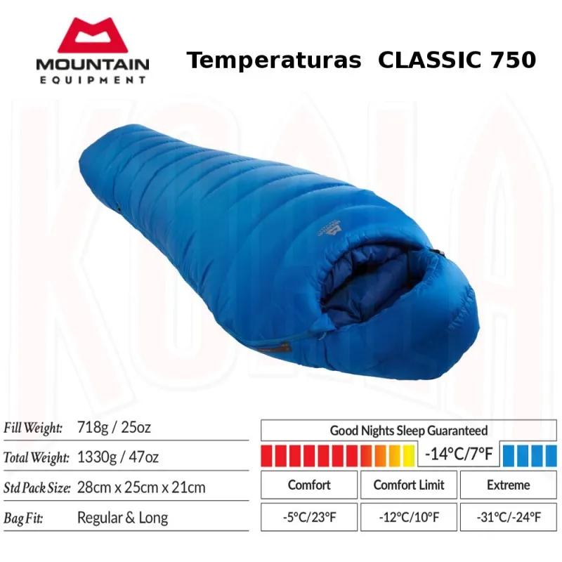 SACO DE DORMIR CLASSIC 1000 16°C MOUNTAIN EQUIPMENT