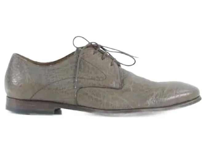 Saint Laurent Derbies de cuero Castaño 