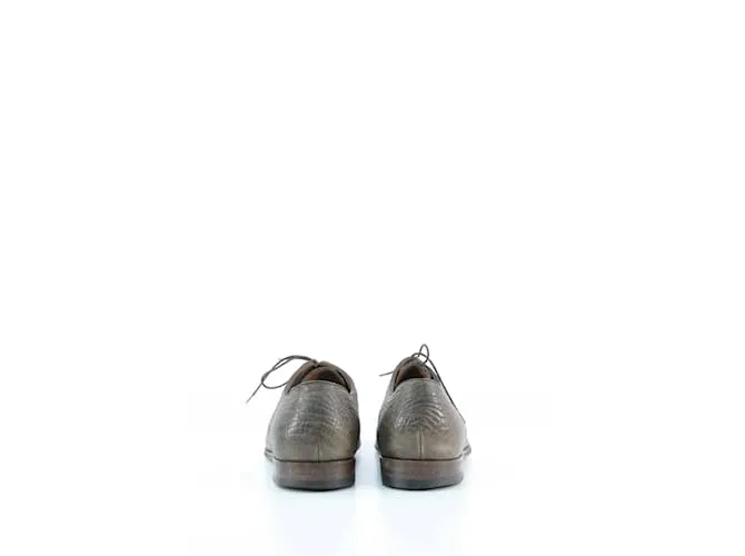 Saint Laurent Derbies de cuero Castaño 