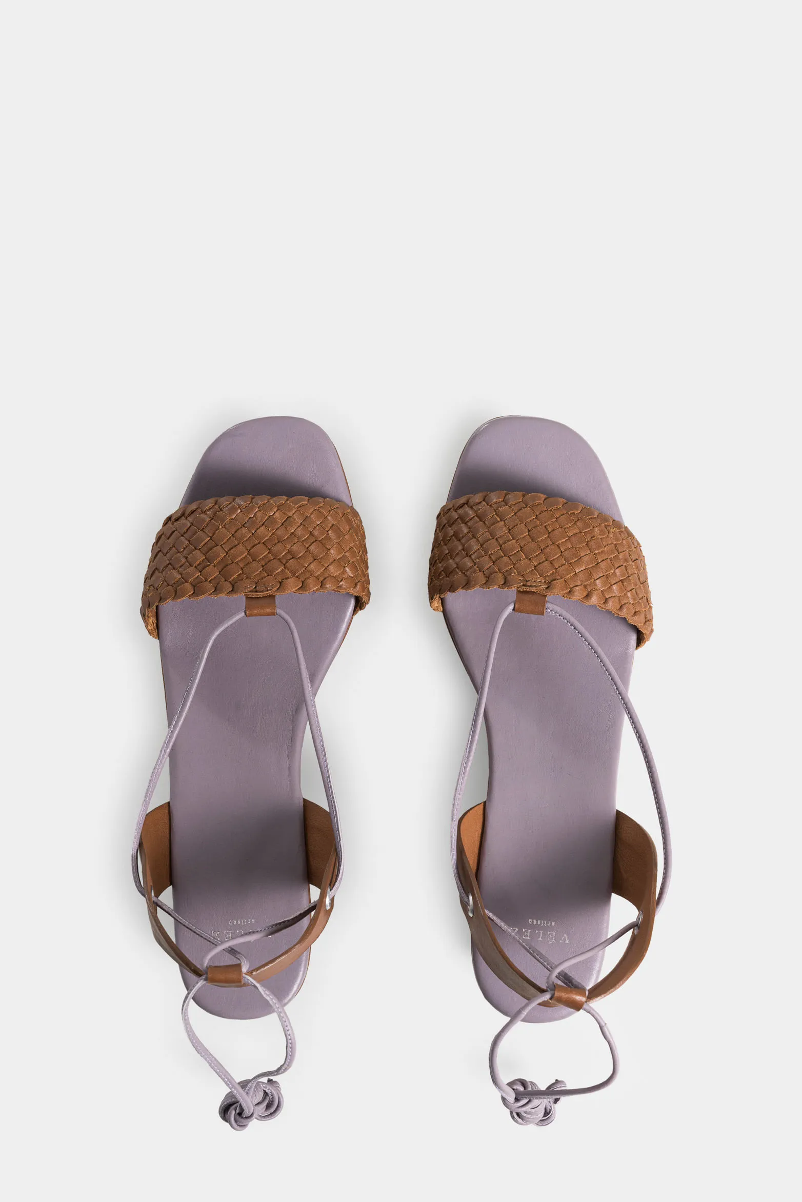 Sandalia plataforma caval 2.0 de cuero para mujer amarre al talón