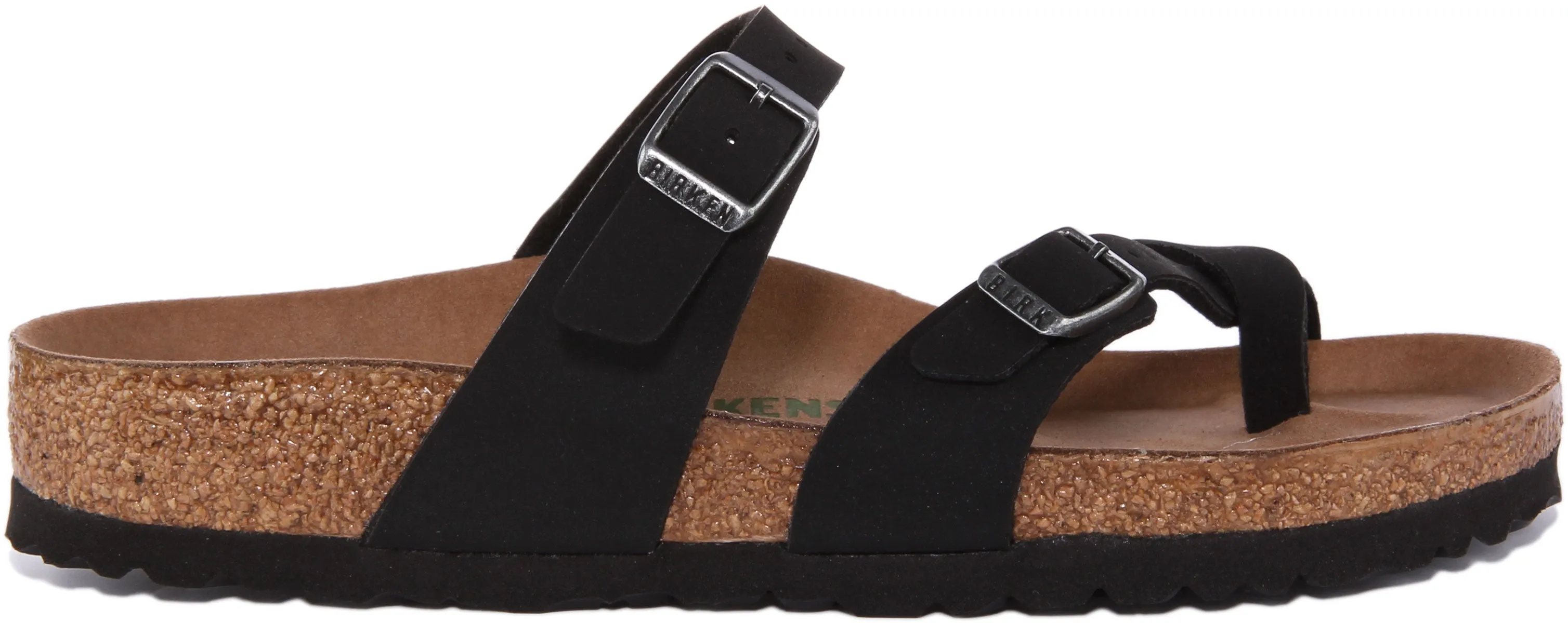 Sandalias de Cuero de Nobuck para Mujer Birkenstock Mayari en Beige