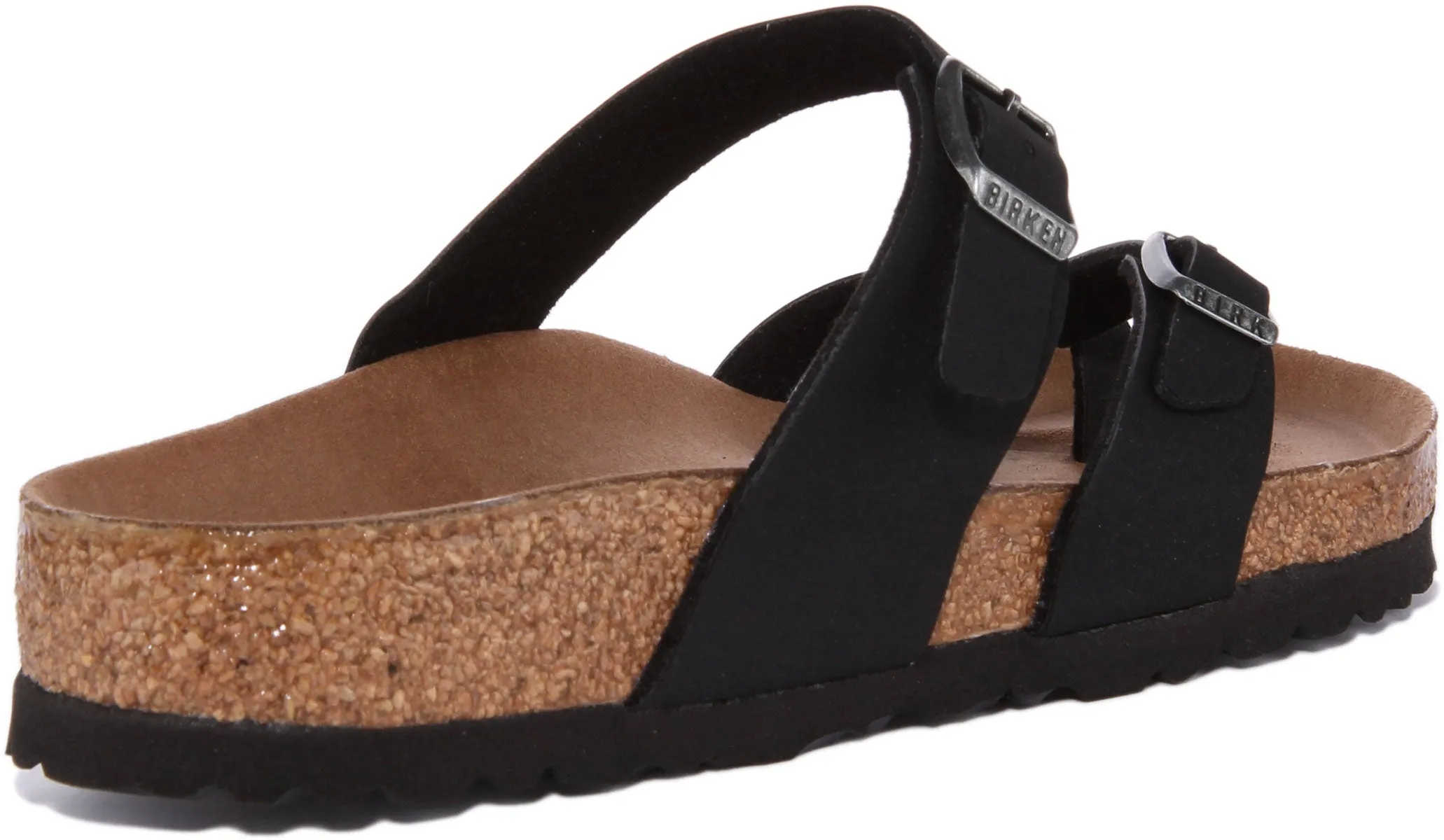 Sandalias de Cuero de Nobuck para Mujer Birkenstock Mayari en Beige