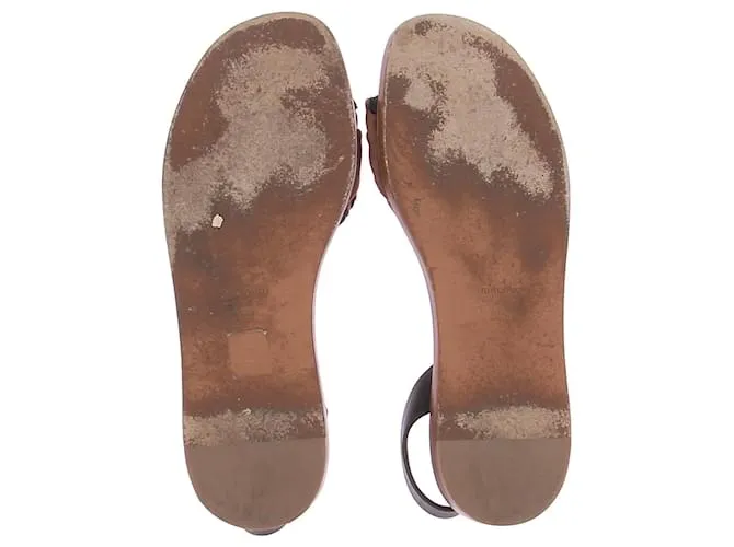 Sandalias MIU MIU T.EU 38.5 Cuero Camello 