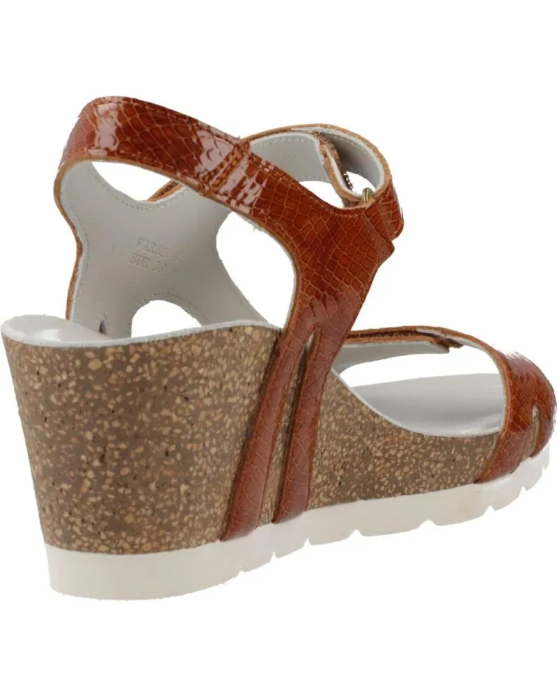 Sandalias PANAMA JACK  de Mujer SANDALIAS MUJER MODELO VAREL B11 COLOR MARRON  CUERO