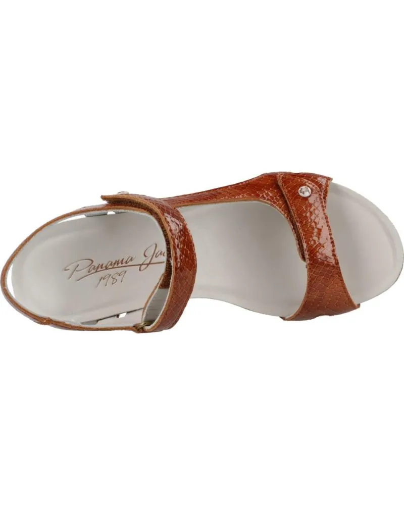 Sandalias PANAMA JACK  de Mujer SANDALIAS MUJER MODELO VAREL B11 COLOR MARRON  CUERO