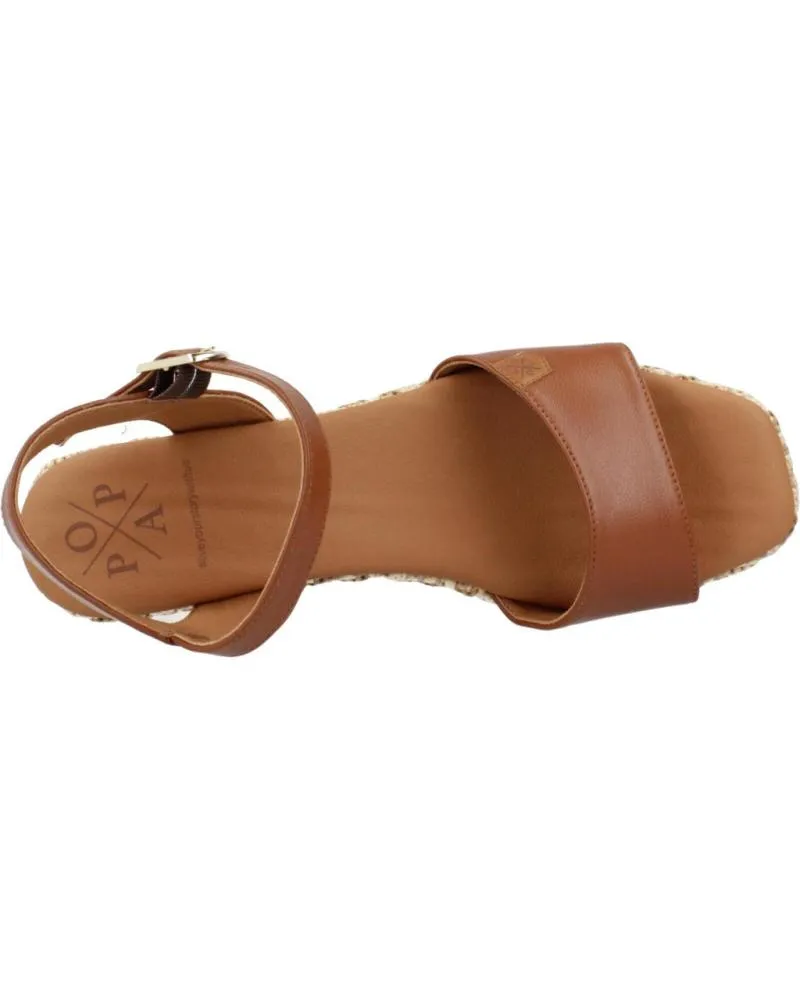 Sandalias POPA  de Mujer SANDALIAS MUJER MODELO AKUMAL BOMBAY COLOR MARRON  CUERO