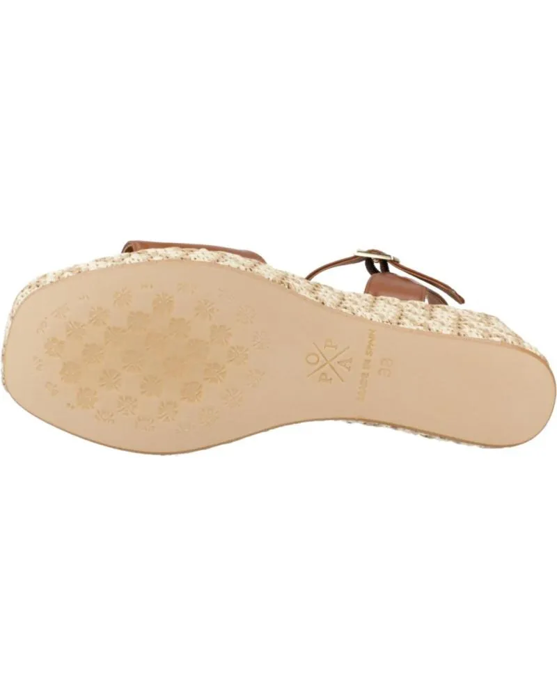 Sandalias POPA  de Mujer SANDALIAS MUJER MODELO AKUMAL BOMBAY COLOR MARRON  CUERO