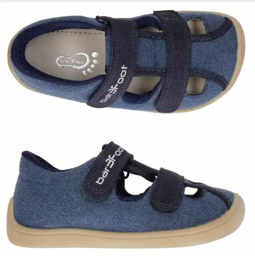 Sandalias Respetuosas Veganas Bar3foot Elf Marino