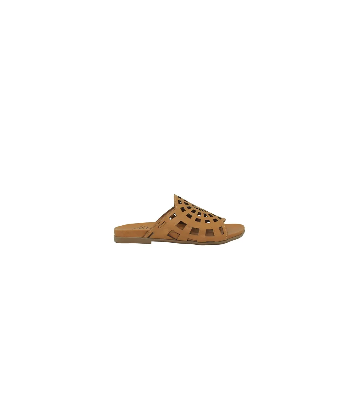 Sandalias tipo pala en cuero
