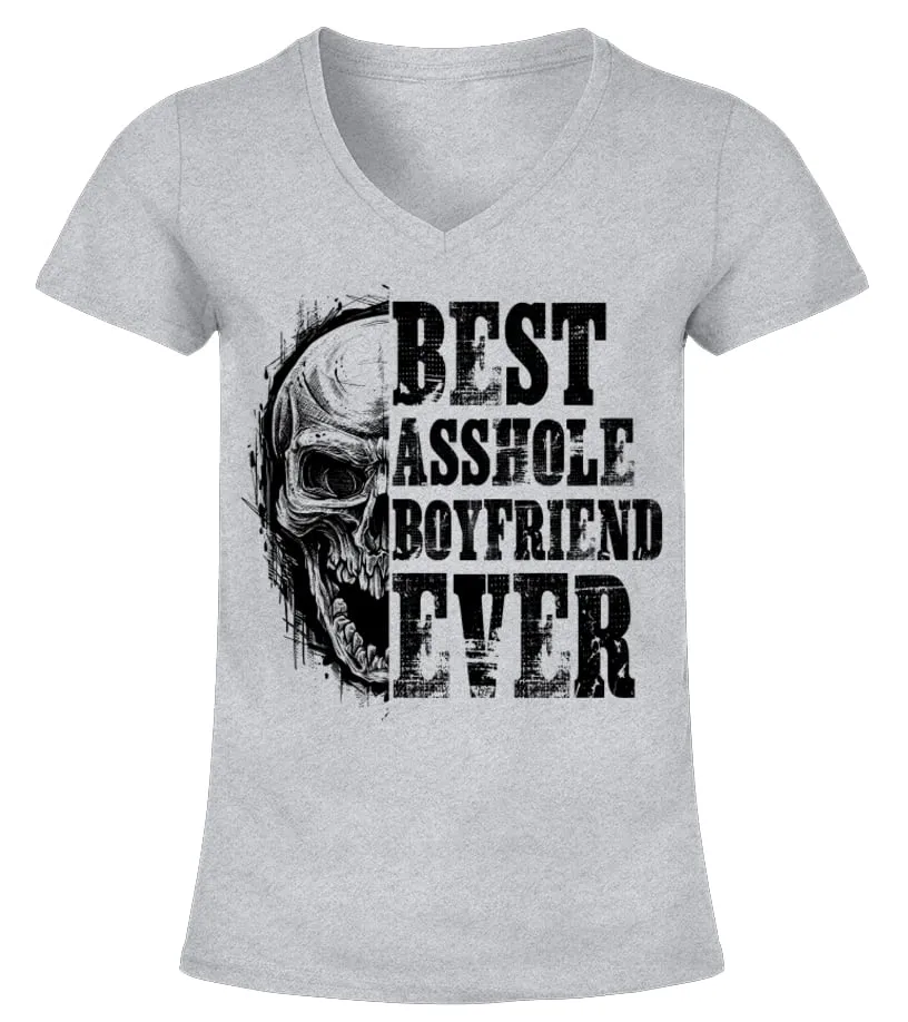 SASSY BOYFRIEND TSHIRT, BEST ASSHOLE BOYFRIEND EVER, BEST BOYFRIEND GIFT, SKULL LOVER SHIRT, FUNNY SARCASTIC SAYINGS, GIFT FOR 