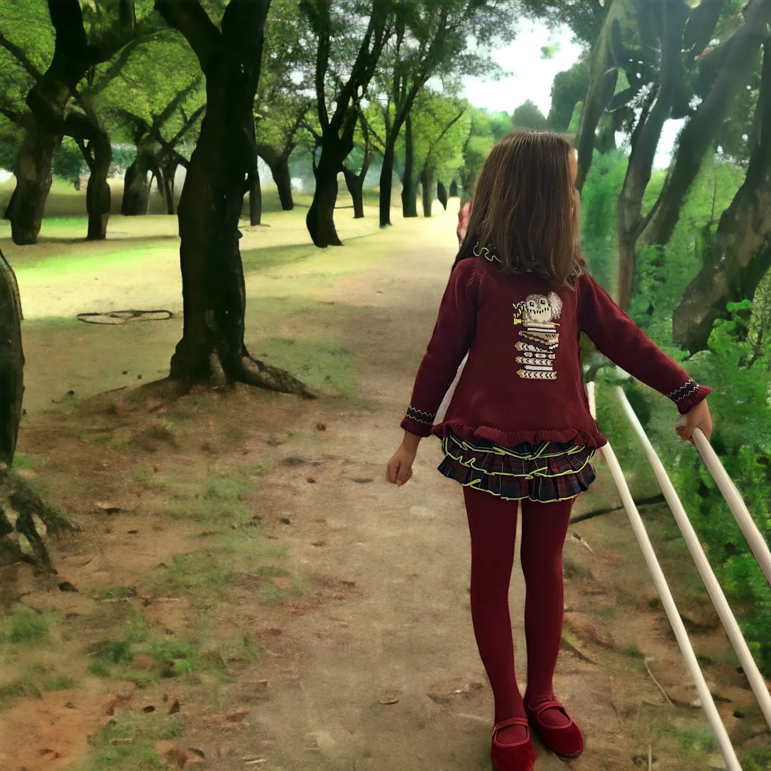 Set for girl. Sweater and baga collection Harry de Lolittos