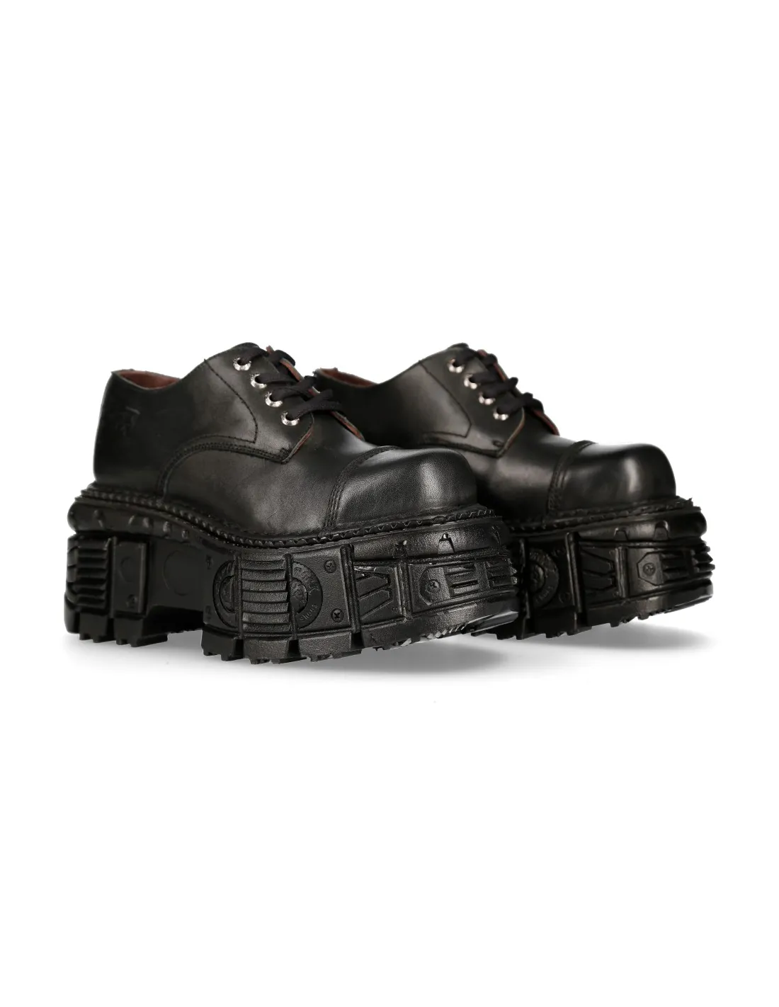 SHOE BLACK IMPERFECT WITH LACES MTANKMILI003S1