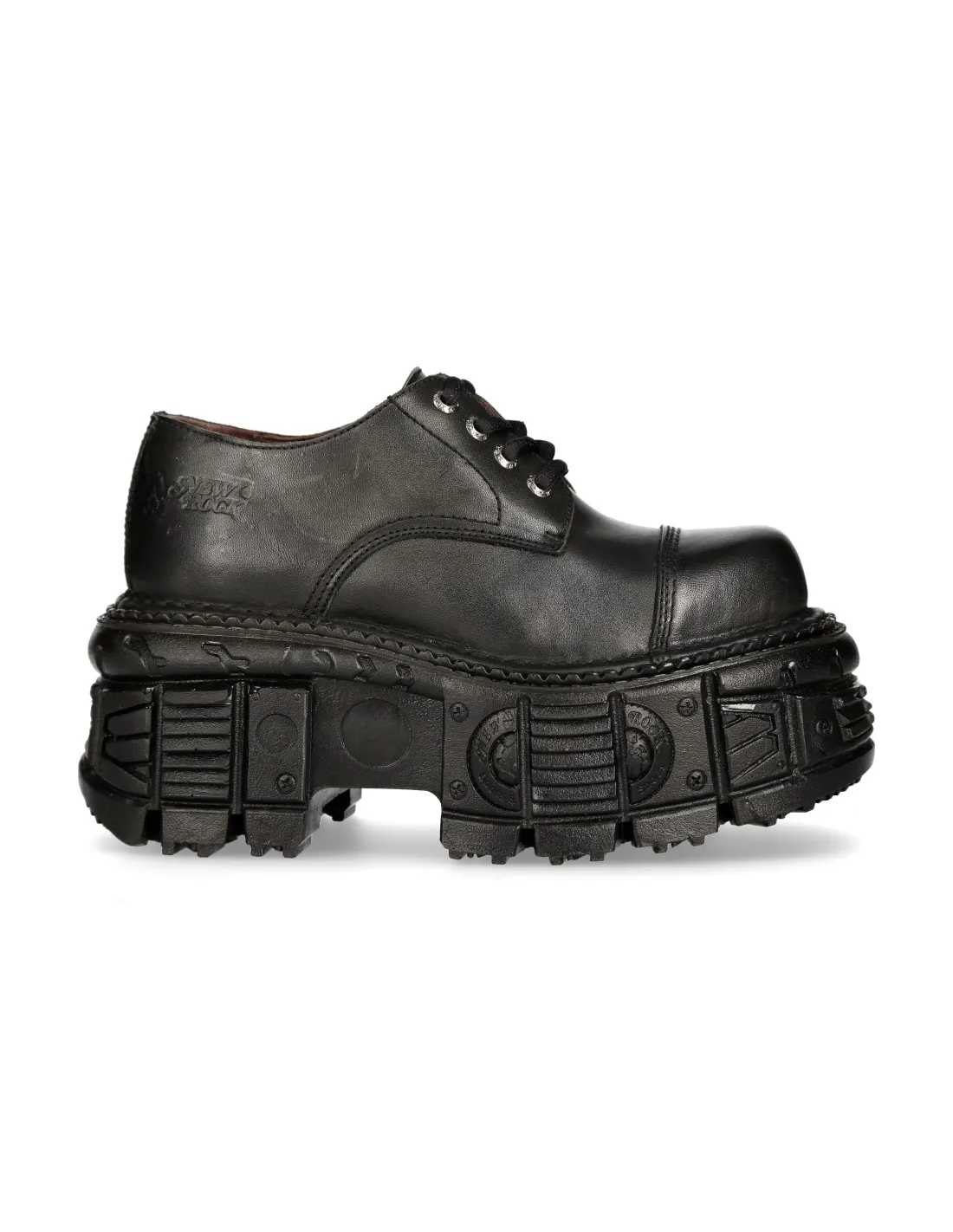 SHOE BLACK IMPERFECT WITH LACES MTANKMILI003S1