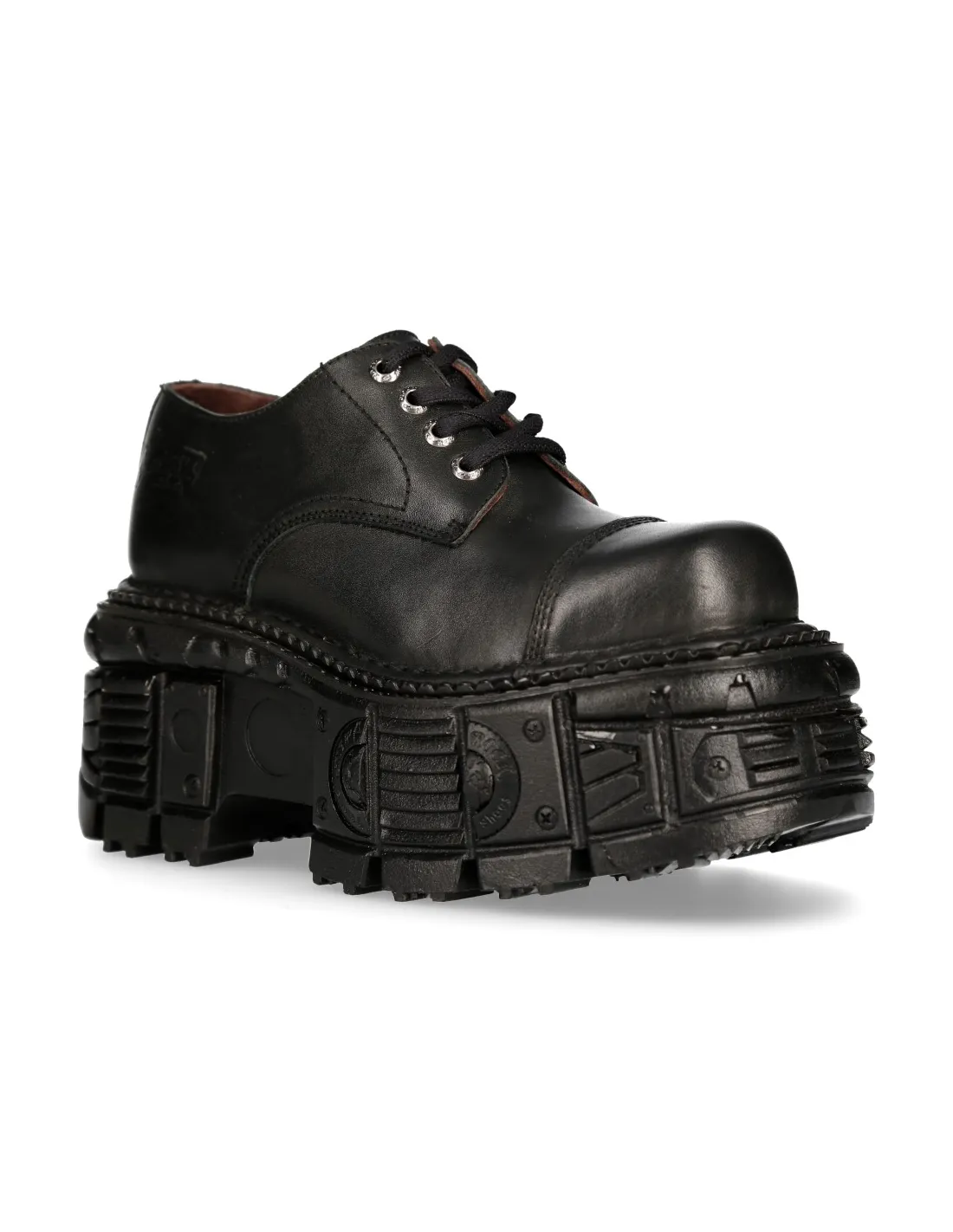 SHOE BLACK IMPERFECT WITH LACES MTANKMILI003S1