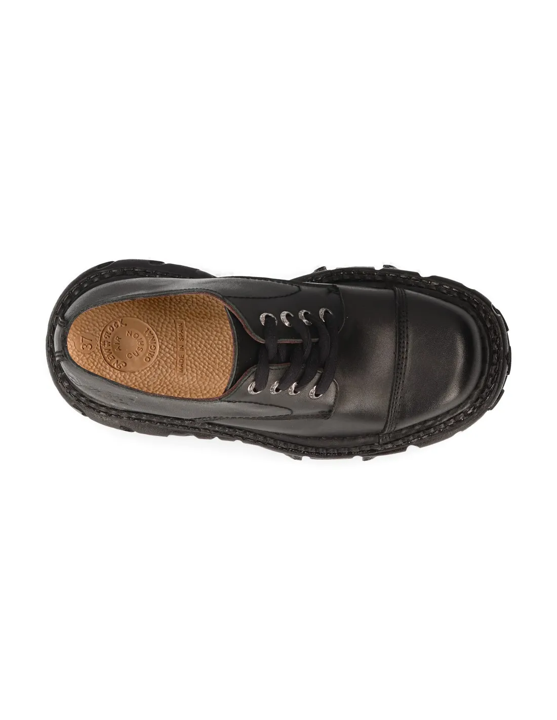 SHOE BLACK IMPERFECT WITH LACES MTANKMILI003S1