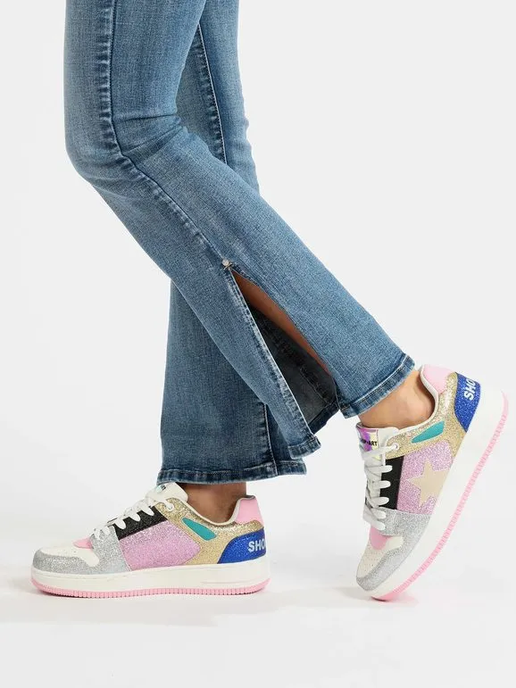 Shop Art LOW BASKETBALL HAILEY Deportivas mujer glitter