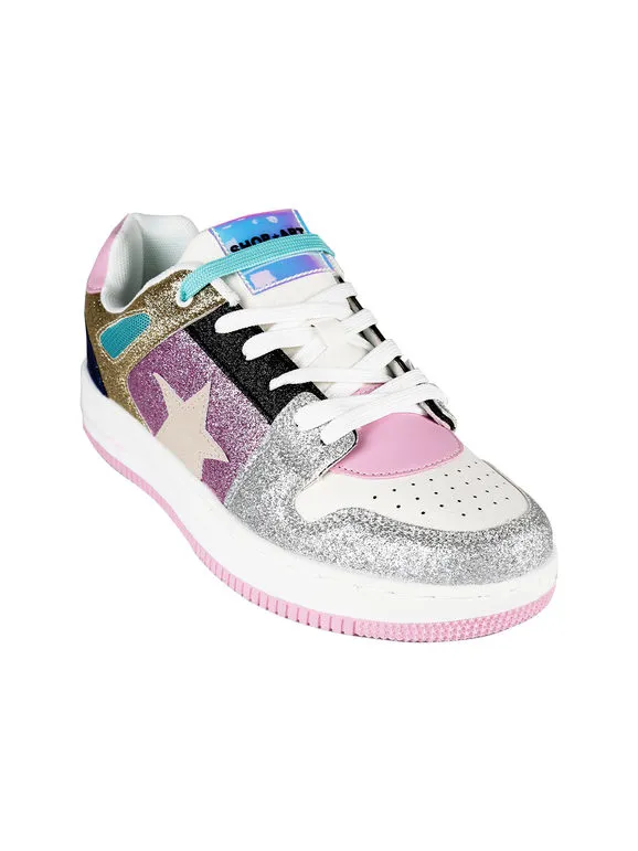 Shop Art LOW BASKETBALL HAILEY Deportivas mujer glitter