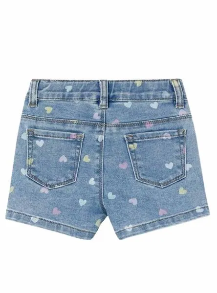 Shorts Name It Salli Slim Azul Para Niña